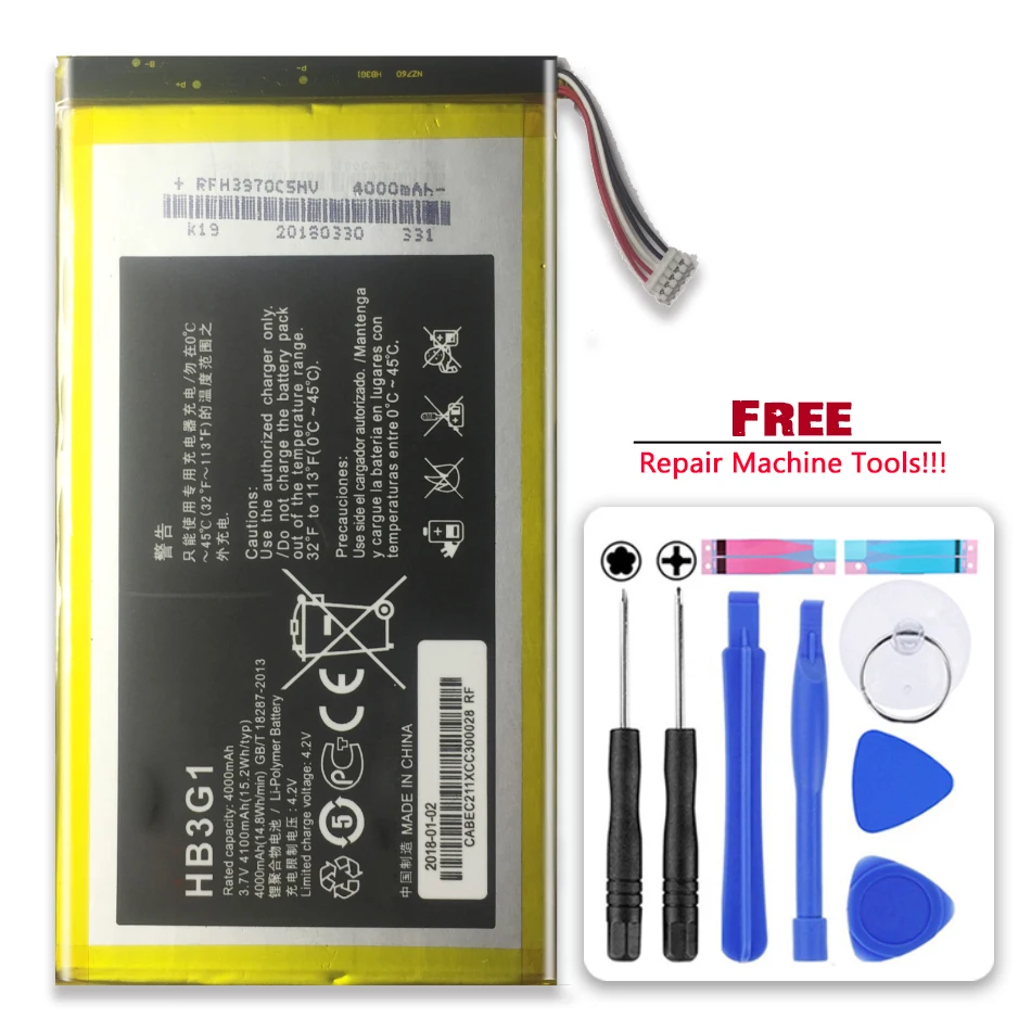 

HB3G1/HB3G1H battery 4000mAh For Huawei S7-303 S7 303 S7-931 T1-701u S7-301w MediaPad Media Pad 7 Lite/7lite s7-301u S7-302