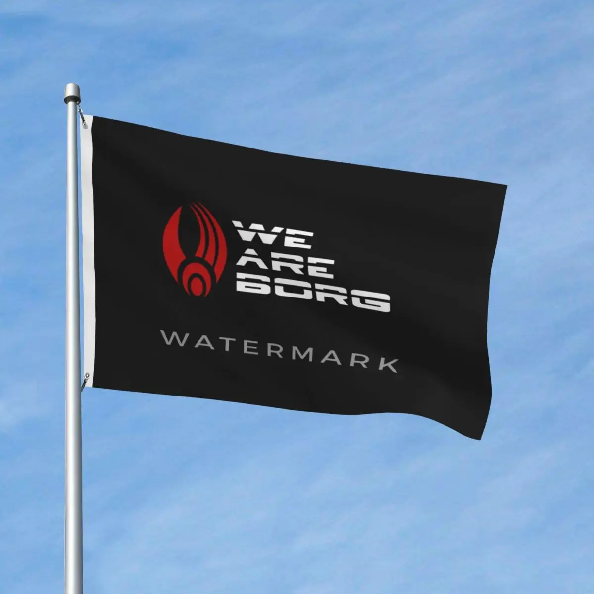 

We Are Borg Flag Decor Modern Decorative Fade Resistant Flowy Bright
