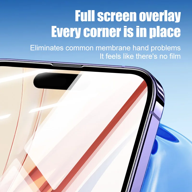 6 шт. Защитная пленка для смартфона iPhone X XR XS Max 11 12 13 закаленное стекло 15 14 Pro защита