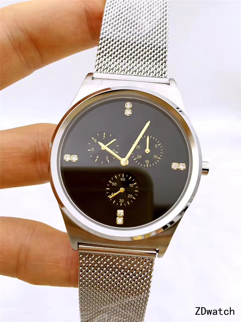 Women's wristwatchFashion casual watch bracelet simple elegant Quartz Watch waterproof stainless steel mesh women's watch