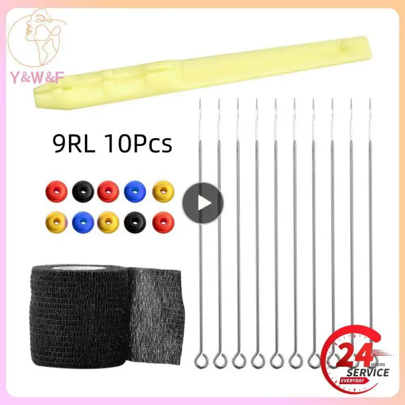 

3D Tattoo set Nylon Tattoo Hand Needle Tattoo Hand Pen Stainless steel ordinary tattoo needle non-woven fabric elastic bandage