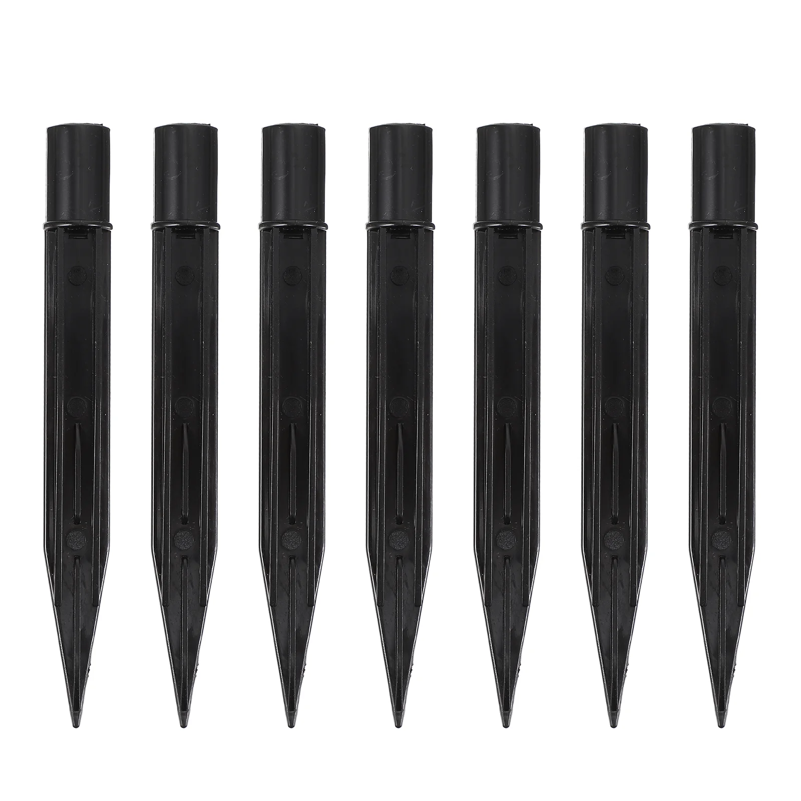 

20 Ground Spikes Solar Lights Replacement Ground Spikes Stake for Garden Lights Christmas Pathway Markers Black 17x160mm