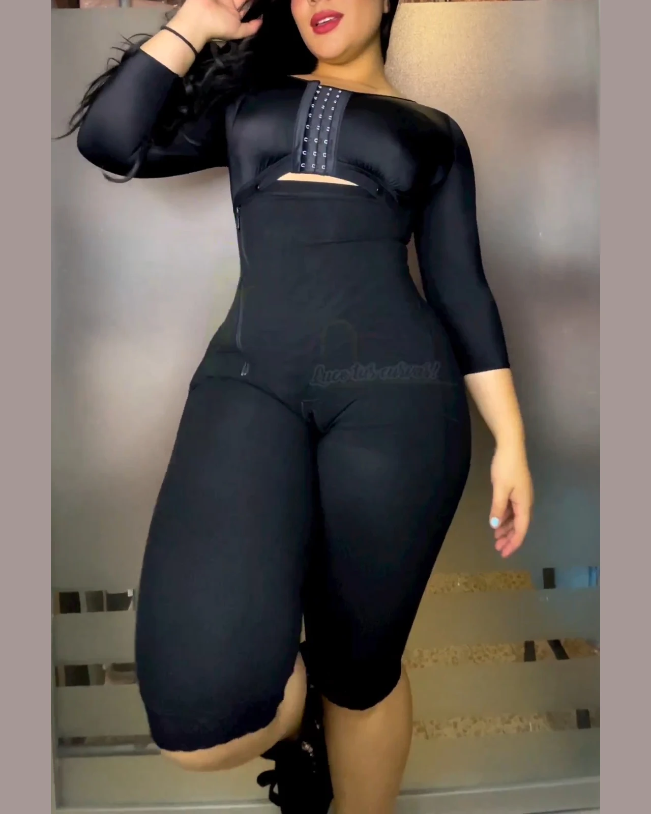 Women Full Body Shaping Corset Waistcoat With Bra＆Side Zipper High Waist Control Bodysuit Butt Lifting Effect Fajas