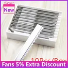 Лезвия для стрижки волос на лице, прямые сменные головки для бритья, салонные лезвия для пилы, домашний инструмент для укладки и стрижки волос