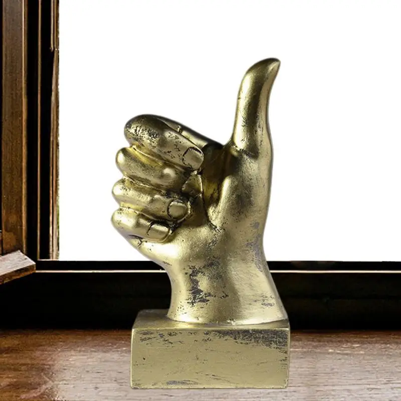 

Finger Statues Hand Gesture Sculpture Home Decor Desktop Ornament For Living Room Bedroom Apartment Dormitory Table Top