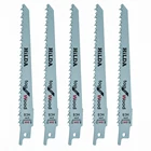 5 шт. электрические сабельные лезвия для сабельной пилы, сабельные резаки, резаки для ручной пилы, лезвие для резки дерева, металла, ПВХ труб, электроинструменты, Acces