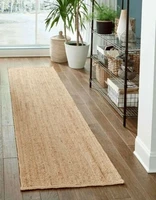 rug runner 100 natural jute handmade reversible rug living area home carpet rug carpets for bed room