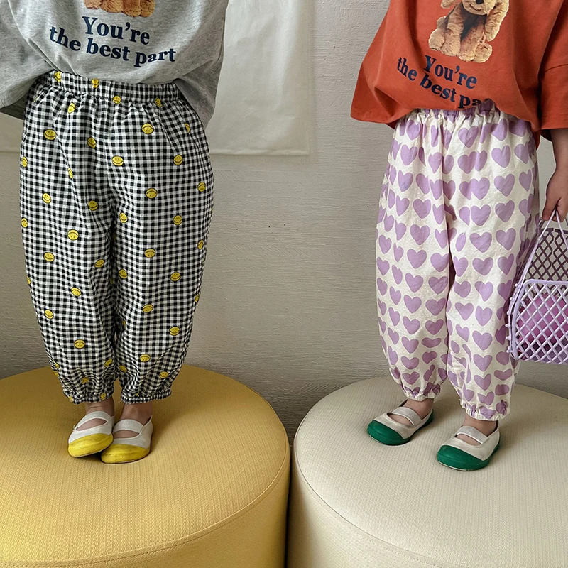 

Детские штаны MILANCEL, цветные брюки для девочек, свободные шаровары для мальчиков