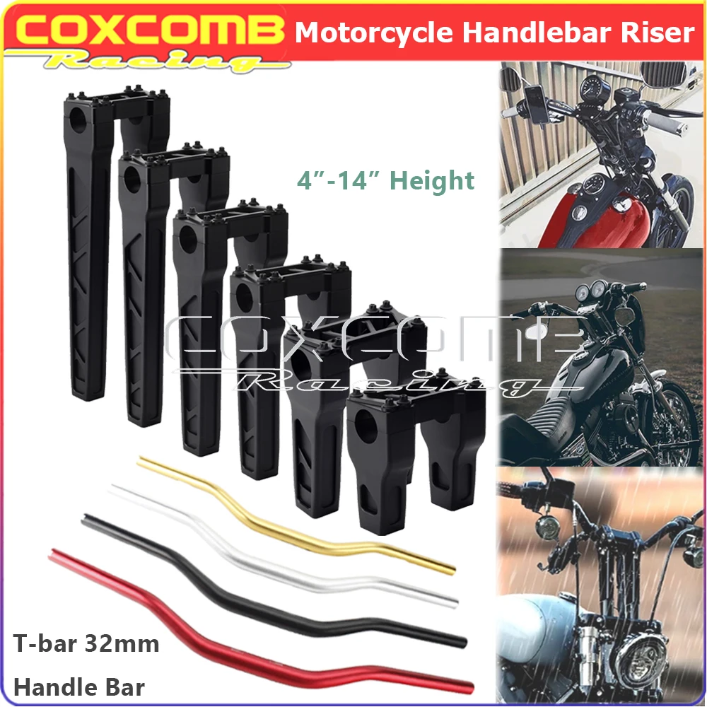 

Руль мотоциклетный 1/4 "32 мм для Harley Street Bob Sportster Softail Chopper Bobber T-bar 4-14 дюймов
