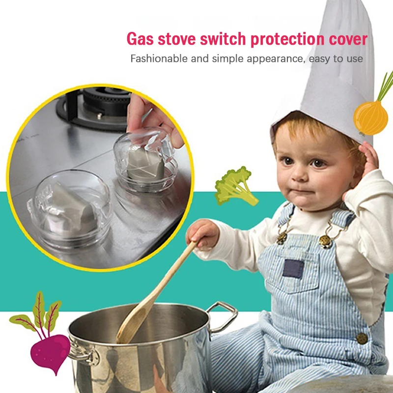 

2Pcs Kitchen Oven Gas Cooker Button Cover Knob Control Switch Protective Covers