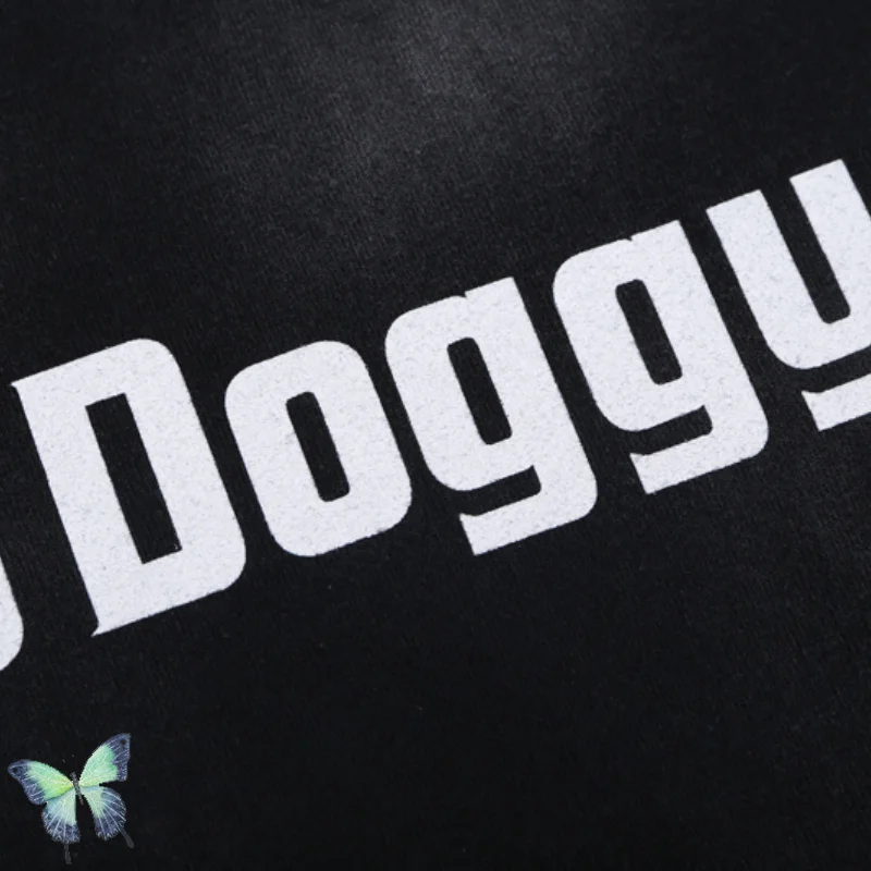 Kanye Doggy портретная печать санскрит Ретро футболка стирка старая с коротким