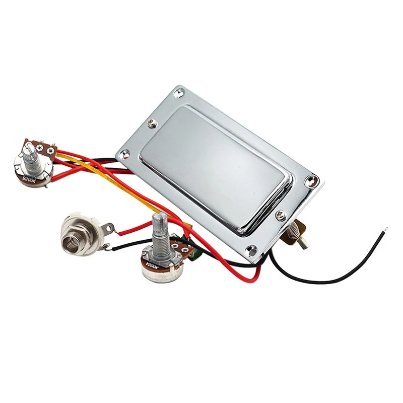 

Electric Guitar Prewired Double Coil Humbucker Guitar Pickup Harness Kit With 500K Potentiometer Volume Tone Pots