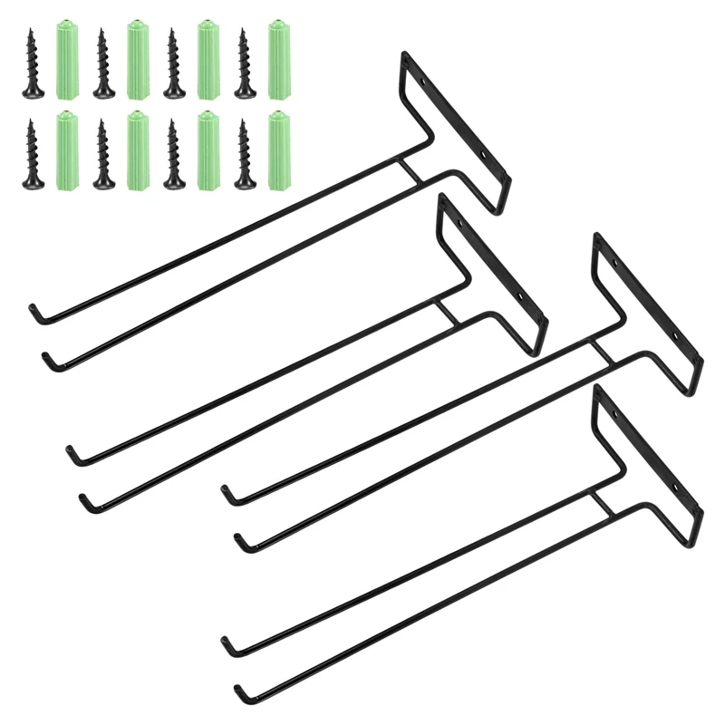 

4 шт., настенные подвесные стеллажи для Винных Бокалов, 30 см