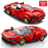 new daytona sp3 racing car building blocks city speed champion series sports vehicle supercar bricks boy toys gifts for children