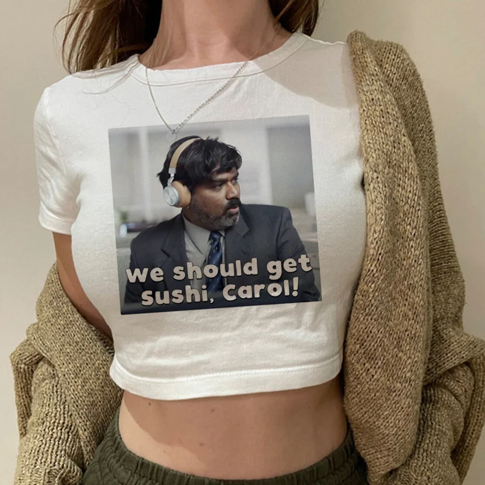 

We should get sushi Carol cyber y2k yk2 crop top Woman fairy grunge Kawaii korean fashion clothes clothing