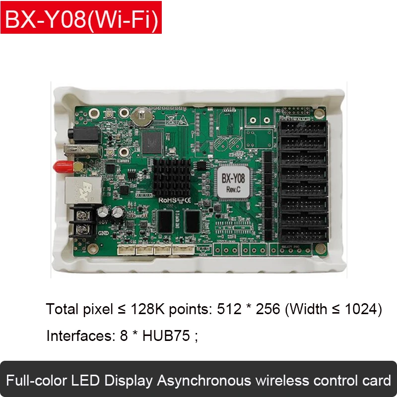 Onbon BX-Y08 Wireless Asynchronous Full-color Control Card, Asynchronous LED Display Player  Suitable for Small Lintel Screen