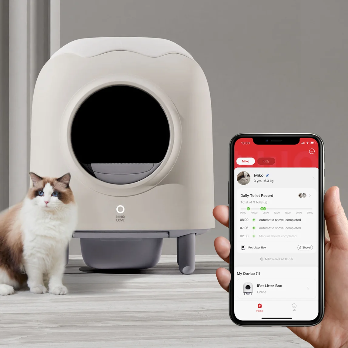 Self Cleaning With App Remote Control,alerts,odor Suppressio