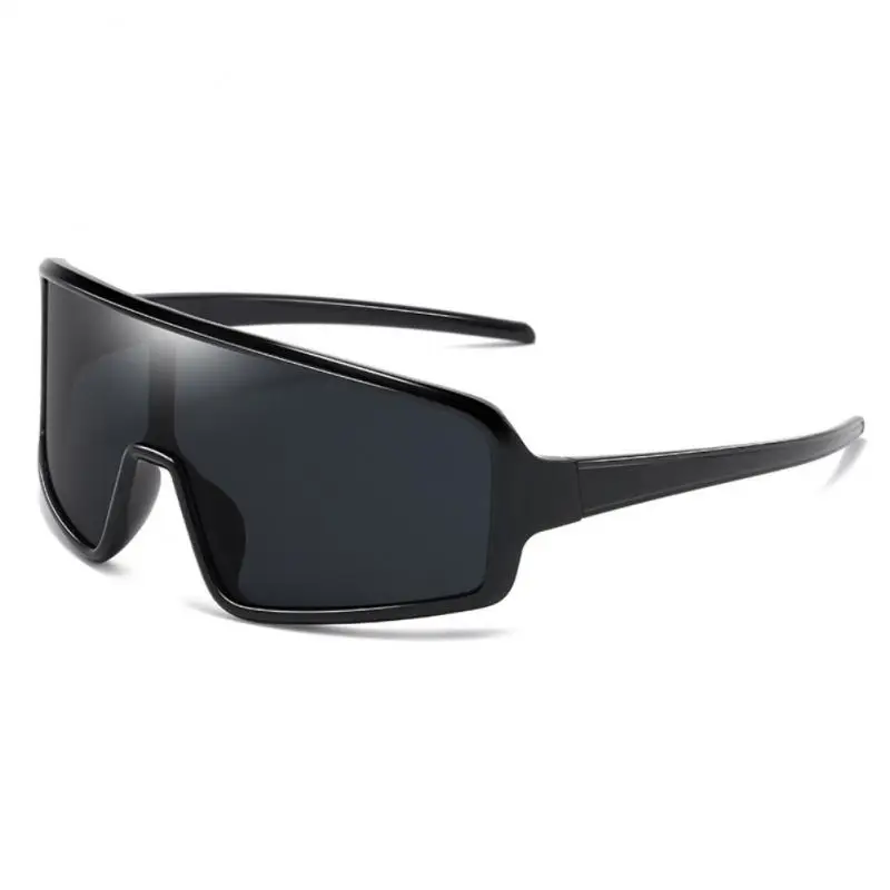 

Fashion Cycling Glasses Outdoor Sports UV400 Mirror One-piece Large Frame Sunglasses Colorful Reflective Mercury Sunglasses