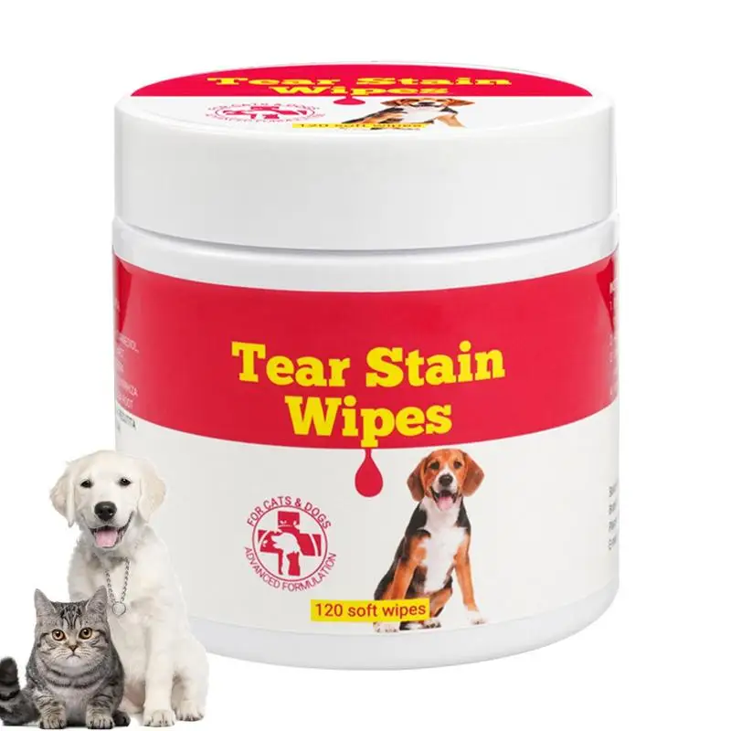 

120pcs Pet Wipes Dog Cat Eyes Ears Cleaning Paper Towels Eyes Tear Stain Remover for Puppy Kitten Ears Cleaner Grooming Supplies
