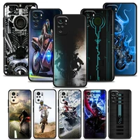 phone case for redmi 10 9 9a 9c 9i case k20 k30 k40 plus note 10 11 pro soft silicone cover motorcycle moto motorbike