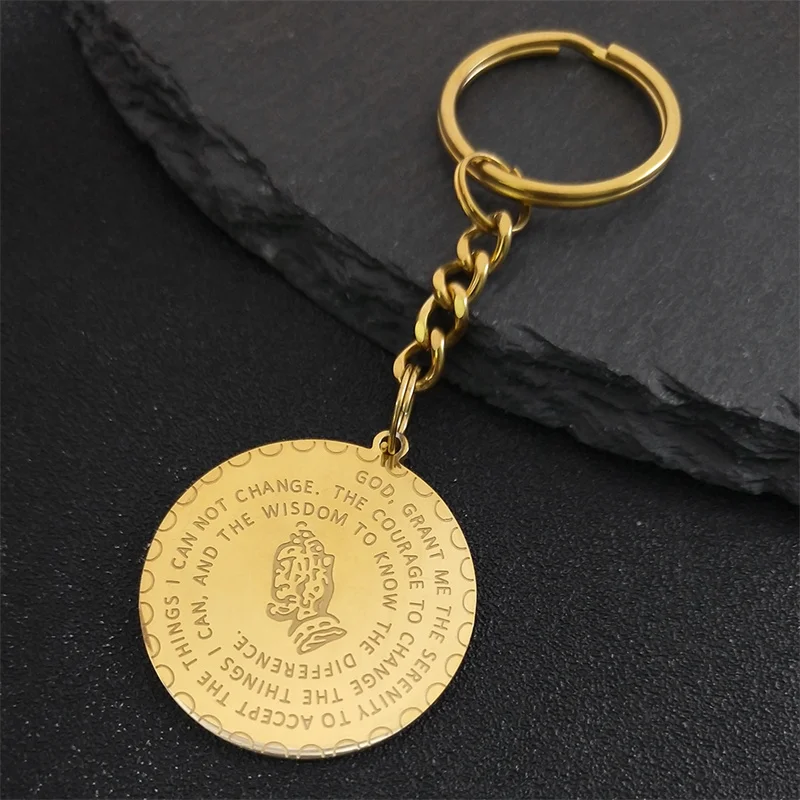 Брелок для ключей женский/мужской из нержавеющей стали