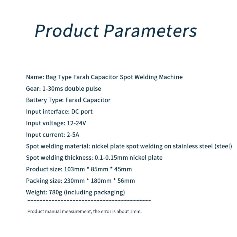 

Игла заварки листа никеля батареи 0.1~0.15мм сварщика пятна 18650 ЛКД переменчивая