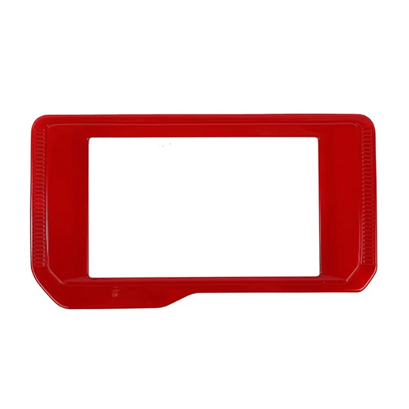

Center Console Navigation Frame Panel Cover Trim Sticker Accessories for Ford Bronco 2021 2022, ABS Red