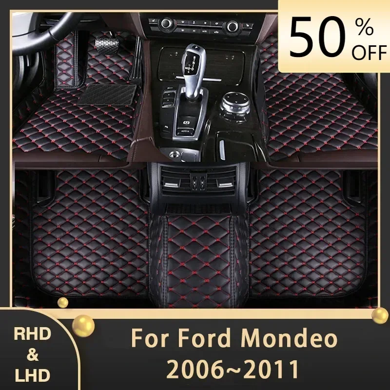 Автомобильные коврики для Ford Mondeo 2006 ~ 2011 Mk IV 3 на заказ автомобильные подушечки ног