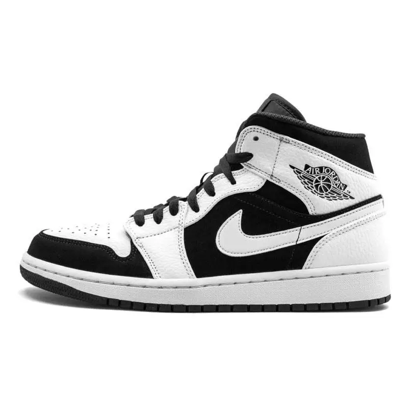 Кроссовки Nike Jordan 1 Mid 'White Black' 554724 -113