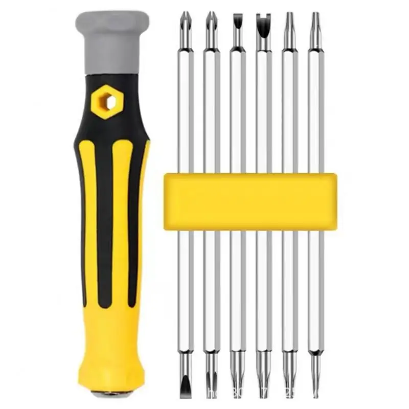 

Triangle Screwdriver 12 In 1 Special Shaped Magnetic Screw CRV Torx Key Set Telescopic Alloy Steel For Xiaomi Repair Household
