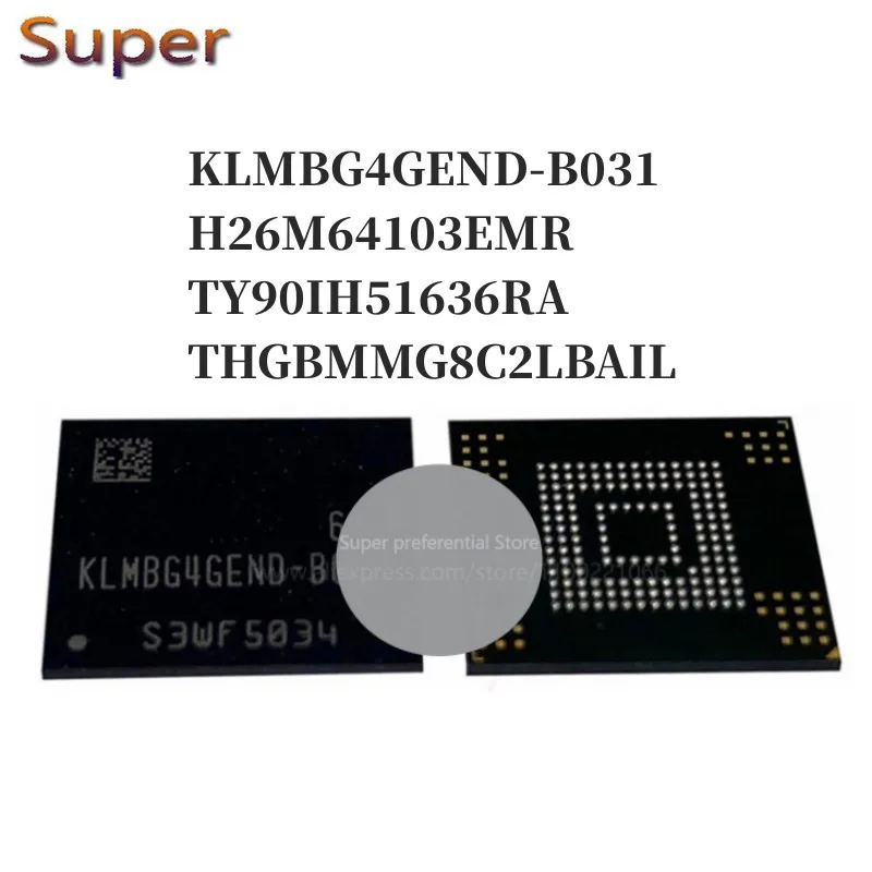 Флейта H26M64103EMR TY90IH51636RA THGBMMG8C2LBAIL BGA153 EMMC 5,0 32 ГБ, 1 шт.