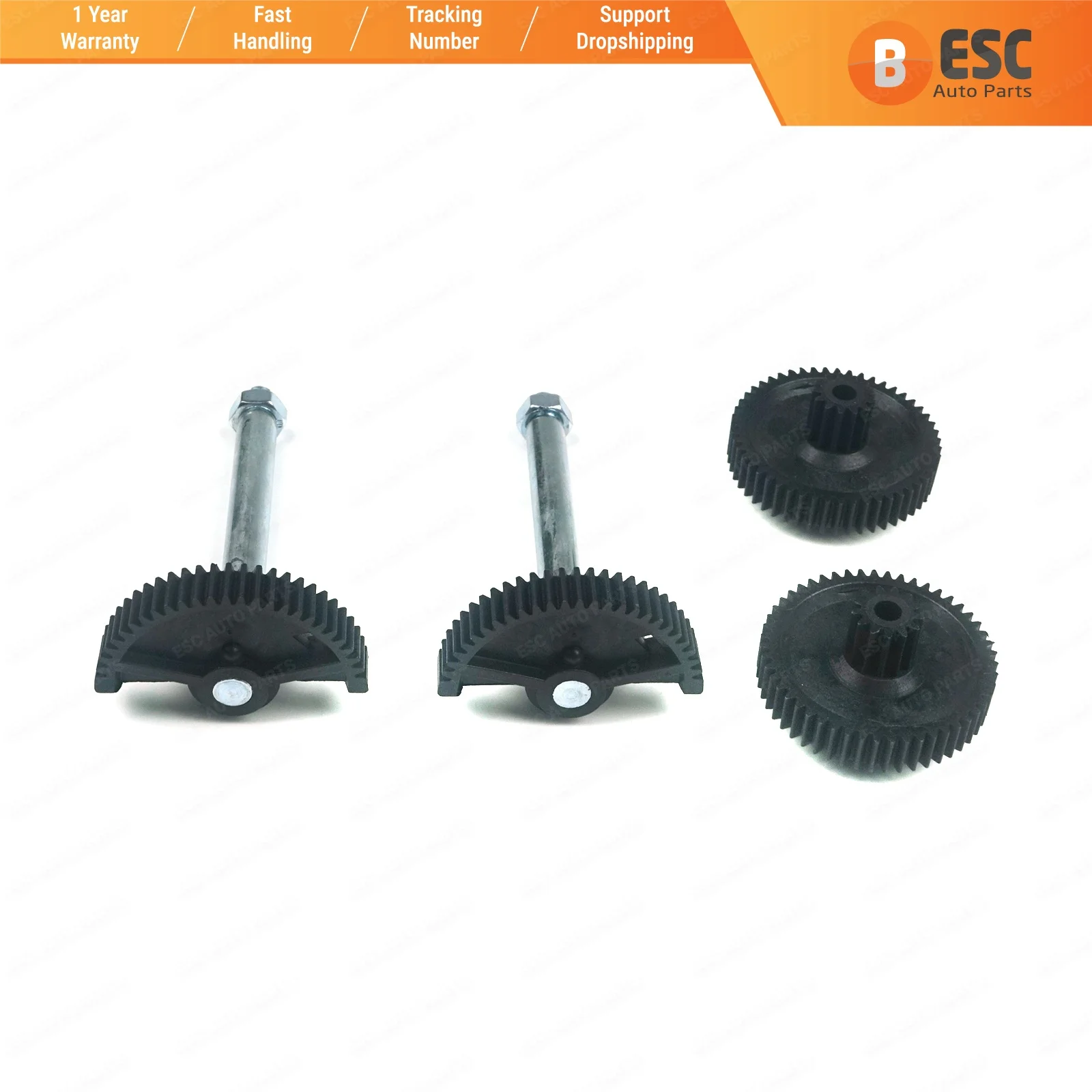 ESC EGE38 2 Sets 4 Pieces Throttle Body Actuator Gear Repair Kit 13627838085, 13627834494, 13627834494 for BMW M3 M5 M6
