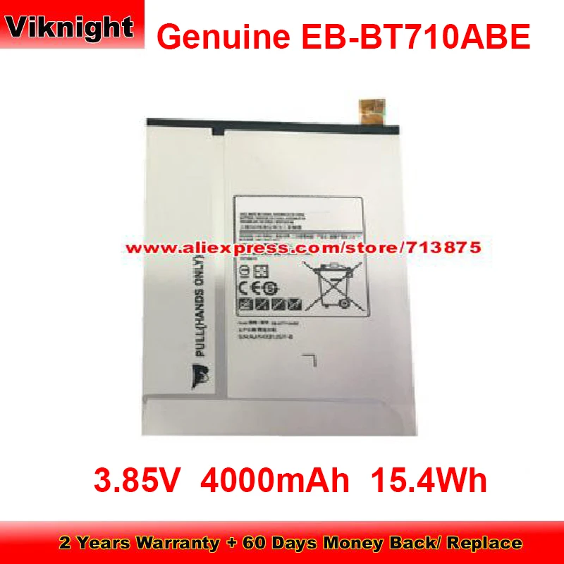 Genuíno Eb-bt710abe Bateria Eb-bt710aba para Samsung Galaxy Tab s2 8.0 Wifi Tab s2 Nook 8.0 Gh4304449a Sm-t715n0 3.85v 4000mah