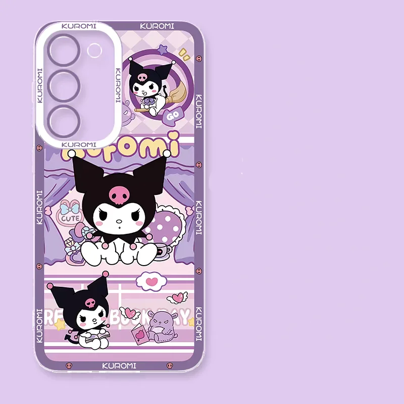 Чехол для телефона Motorola G73 Edge 40 Pro G22 G52 G9 Play PLUS G60S G72 G30 G71 G53 G32 Cute Kuromi Girl Cartoon Case