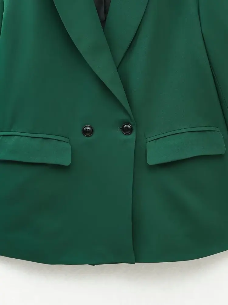 Jenny&DaveEngland Style Fashion Simple Double Breatsed Loose Blazers Women Jacket Tops