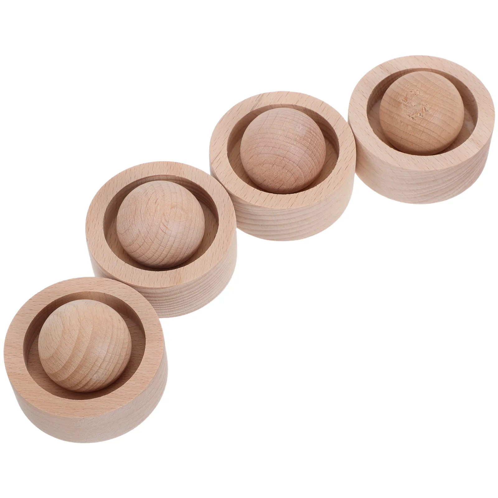 Фото Набор из 4 мини-диффузоров для эфирных масел из дерева, цилиндрические, безводные, портативные, для ароматерапии, для дома, офиса, спальни, комнаты для йоги №2