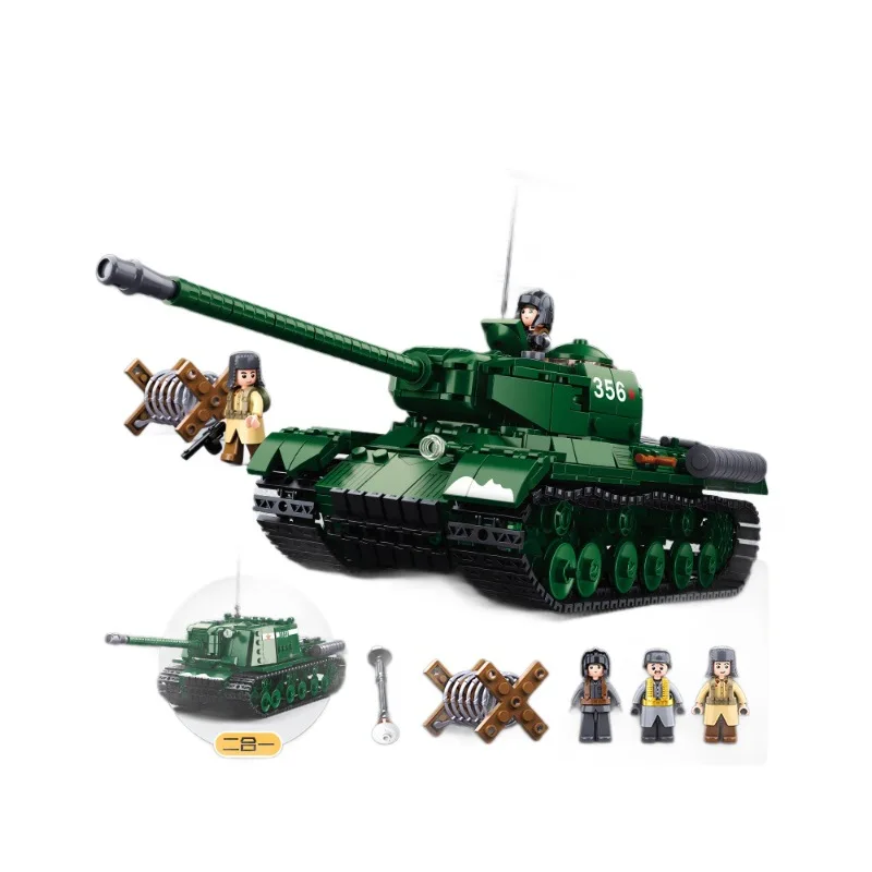 Военное оружие T-3472 BT-7 SU-85 T80BVM, модель среднего танка, строительные блоки, кирпичи, классические армейские солдаты времен Второй мировой войны, игрушки (art.: 3920cdcd4b421) - 3920cdcd4b421