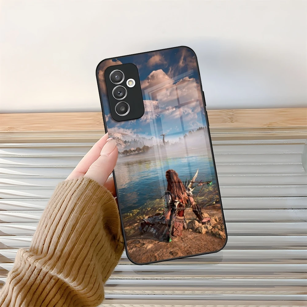 Фото Чехол для телефона Horizon Zero Dawn Aloy Glass для Samsung Galaxy S24 S25 S21 S22 S20 S23 Ultra Fe Plus A34 A54 A24 A16 A52 M54 Cover №2