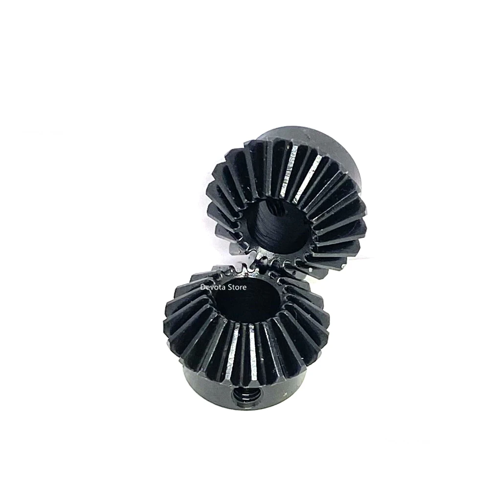 

1M 20T Straight bevel gear Steel/Copper 90° degree drive steering gear 5/6/6.35/8MM Hole