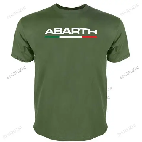 Мужская футболка с логотипом Abarth, хлопковая брендовая мужская футболка, модная футболка для мальчиков, летняя новая футболка унисекс с круглым вырезом