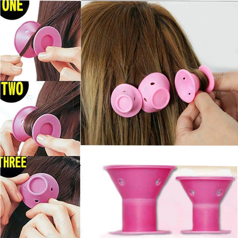 

10/20/30pcs/set Soft Rubber Magic Hair Care Rollers Silicone Hair Curler Korean No Heat No Clip Hair Curling Styling DIY Tool