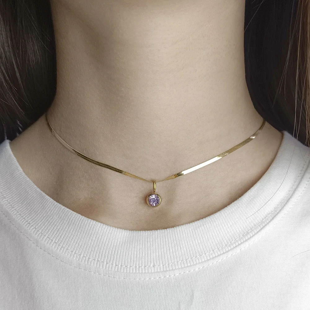 Золотистый чокер в минималистичном стиле женское ожерелье с кулоном подвески