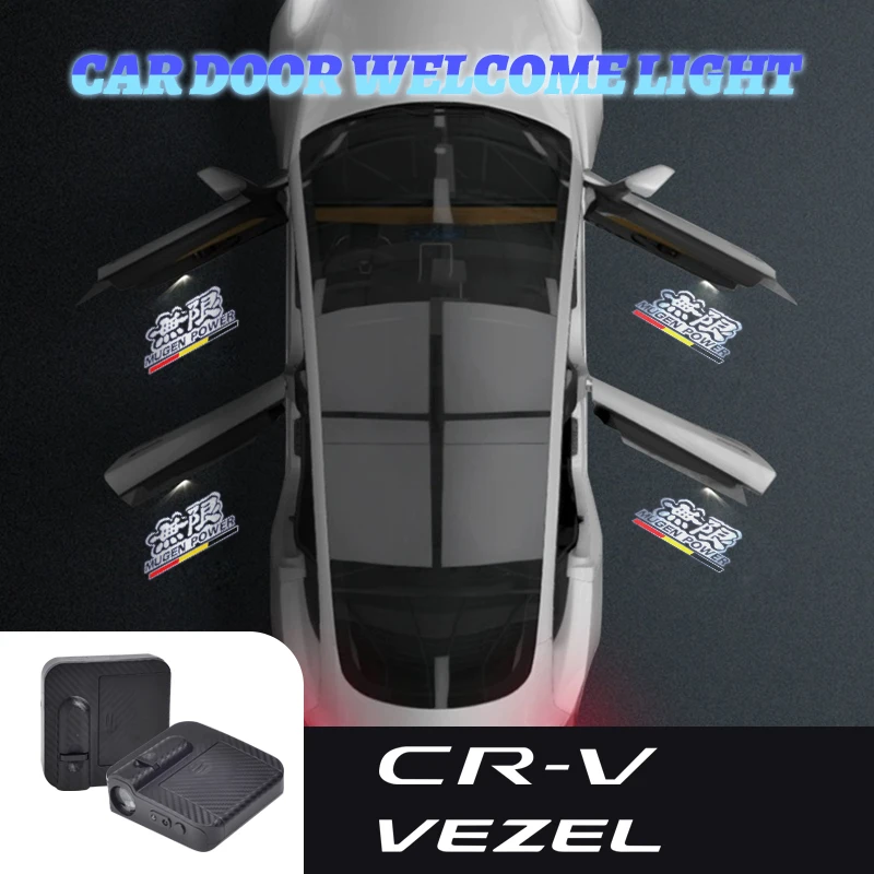 1/2 шт. для Honda Mugen Power Vezel CR-V CRV MugenRR автомобильный логотип беспроводной проектор