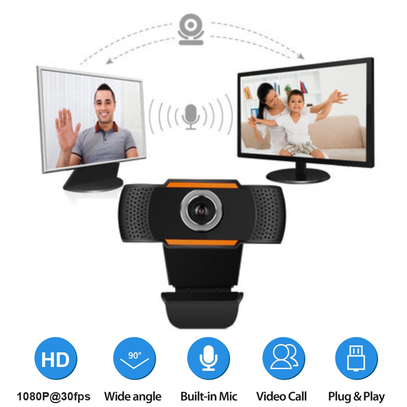 Hd 1080P Wi-Fi Беспроводная Компьютерная камера X13 с высоким USB-разъемом для