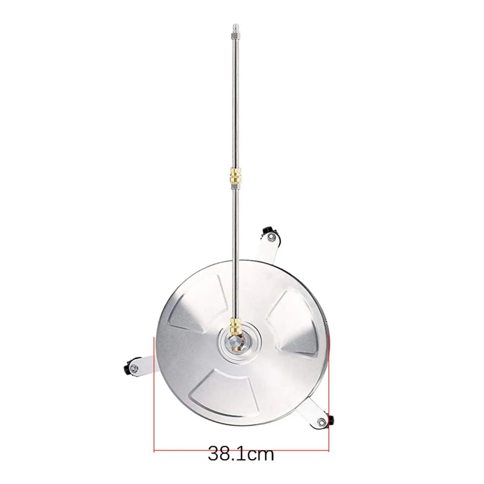 15inch Pressure Washer Surface Cleaner Floor Power Washer with 3 Wheel High
