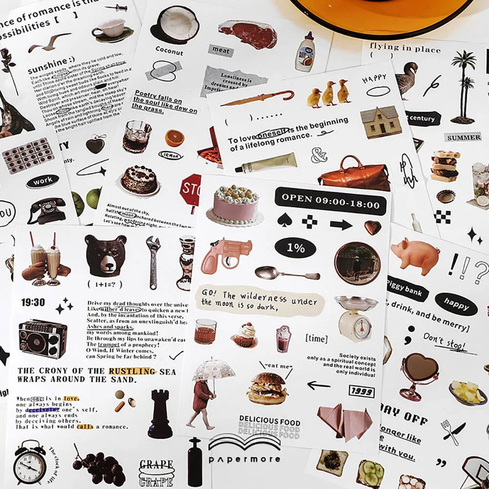 

PaperMore Stickers Weekend Holiday Series Creative Decoration DIY Handbook Materials Scrapbook Stationery Stickers