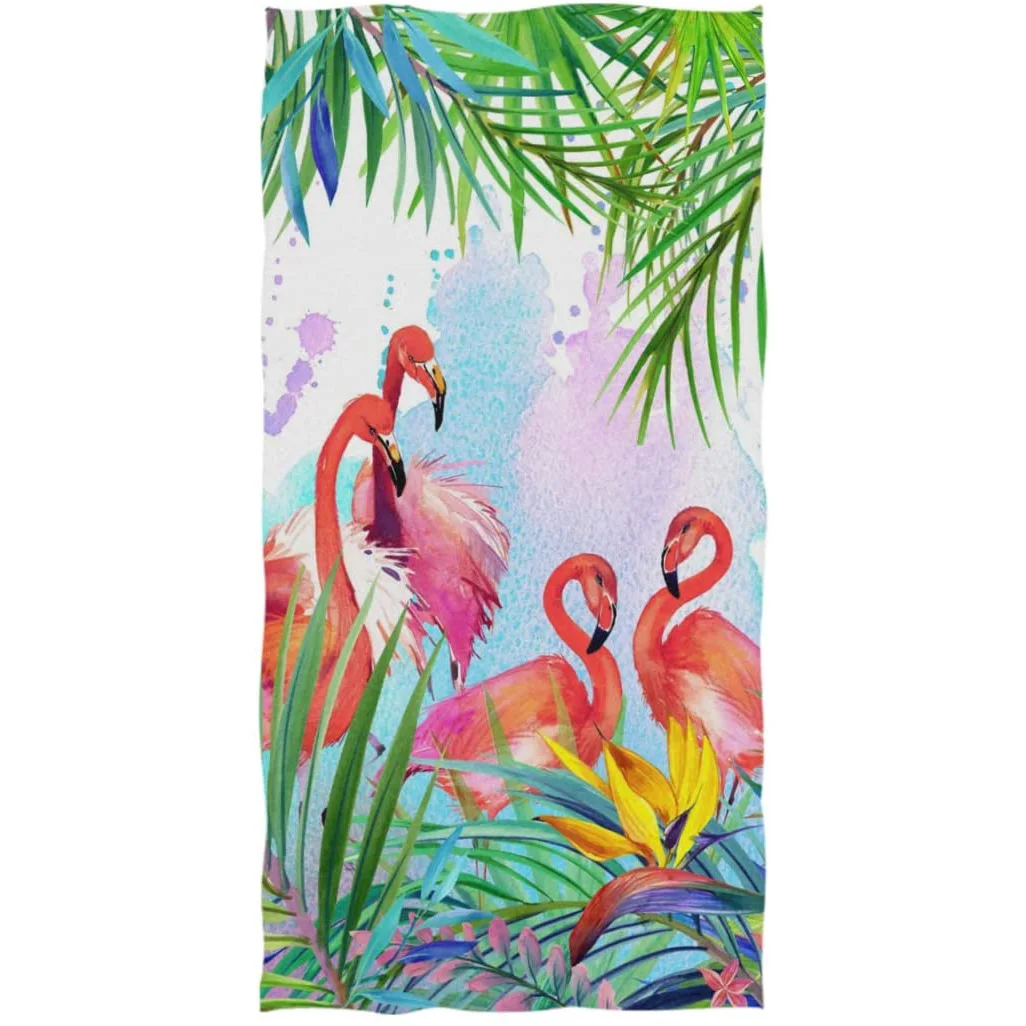 

Chic Tropical Exotic Flamingo Quick Drying Towel It Can Be Used In Places Like Yoga Fitness Swimming Or Even As A Birthday Gift