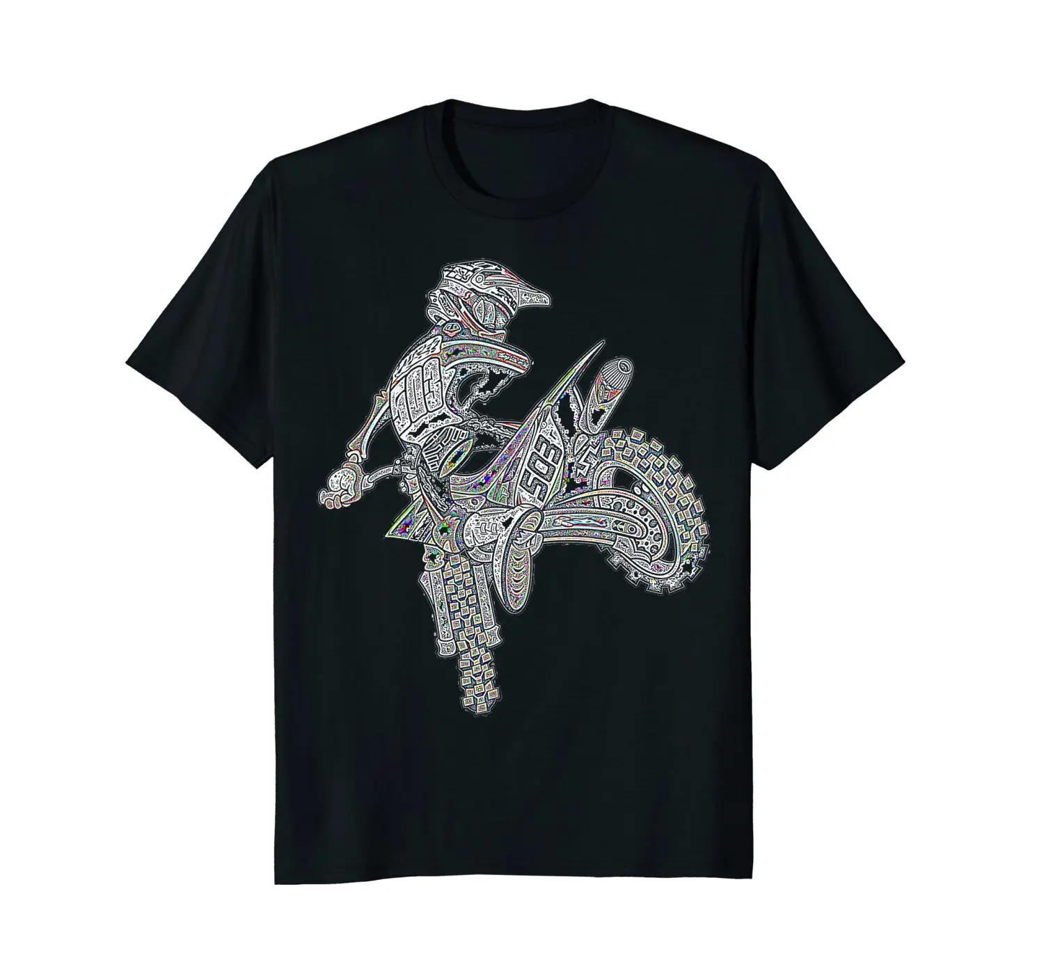 

Fashion Hot Sale Dirt Bikes Rider Hand Sketch Motocross T Shirt Tee Shirt Custom Aldult Teen Unisex Digital Printing