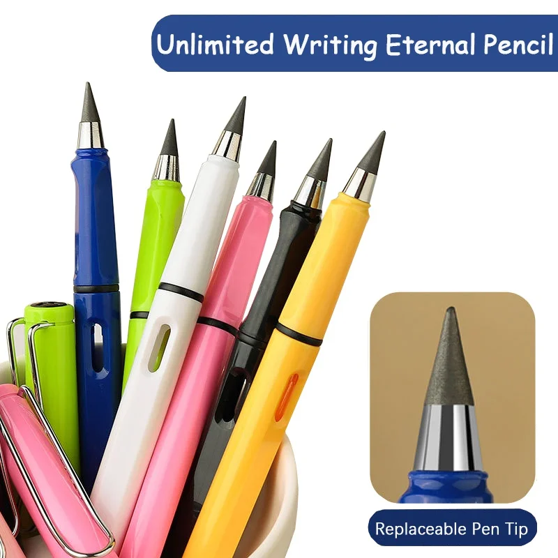 New Technology No Ink Eternal Pencils Kids Art Sketch Painting Tools Novelty School Supplies Stationery