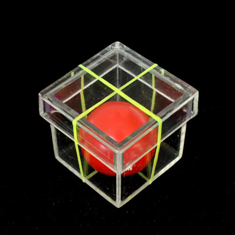 

2Pcs Magic Props Children Ball Penetrating Through Box Magic Toy Magic Trick for Professional Magician ConJuring Stage Close-up